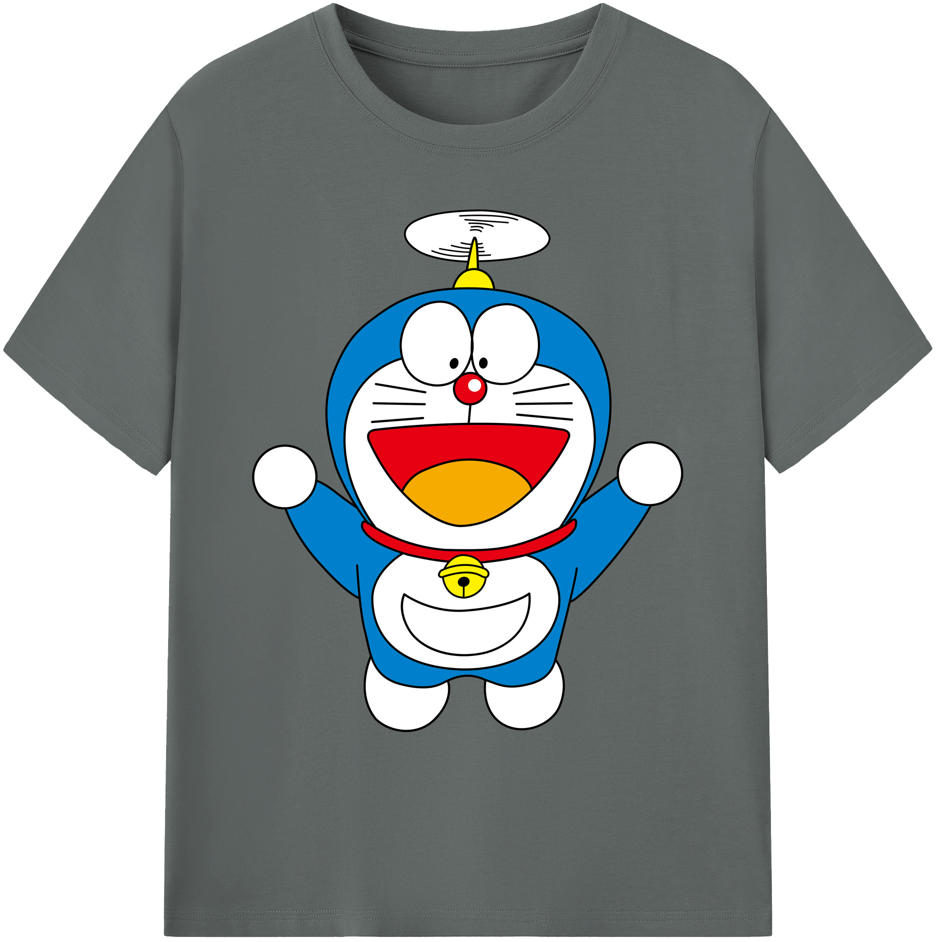 （画像用） ドラえもん Doraemon 綿100％ メンズ半袖Tシャツ｜肌触りやわらか＆通気性